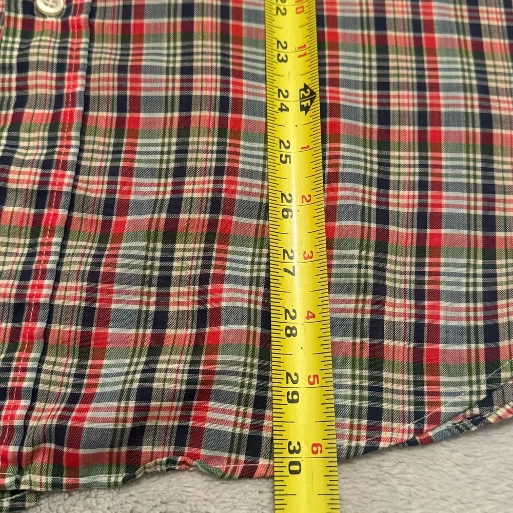 Levi’s Vintage Plaid Button Down Shirt Red Green Navy Check Men’s‎ XL